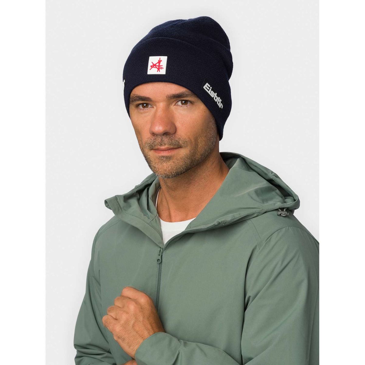 Eisbär - Rai MÜ SA - Unisex Haube mit Fleeceband - Nachtblau – Bild 4