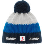 Eisbär - Star Pompon SP Kids - Kinder Winter-Strickmütze - Nachtblau/Blau/Weiß