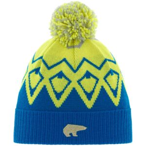 Eisbär - Ziggy OS Pompon Kids - Kinder Oversized Mütze mit Bommel - Bugatti/Yellow/Hellgrau