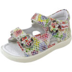 Falcotto by Naturino - 1625 Piton Flowers - Kleine Mädchen Sandale - weiß/mehrfarbig (multicolor)