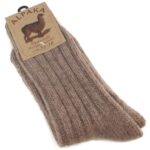 Fellhof - Alpaka - Unisex Socken Dick - hellbraun