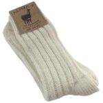 Fellhof - Alpaka - Unisex Socken Dick - weiß