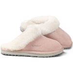 Fellhof - Primo Damen - Damen Lammfell-Pantoffel mit Gummisohle - Rosa