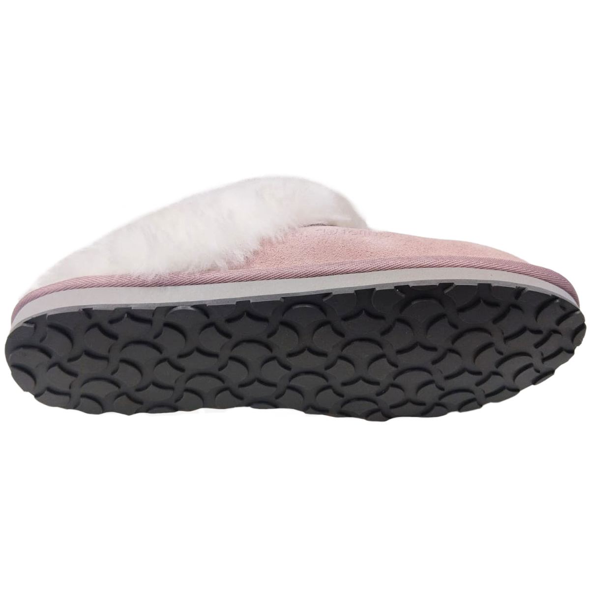 Fellhof - Primo Damen - Damen Lammfell-Pantoffel mit Gummisohle - Rosa – Bild 3