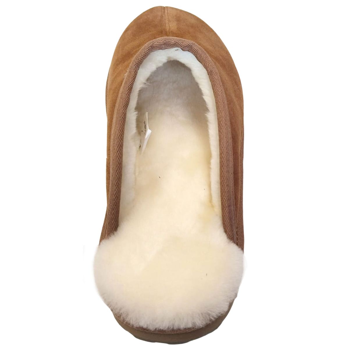 Fellhof - Primo Herren - Herren Lammfell-Pantoffel mit Gummisohle - Hellbraun – Bild 3