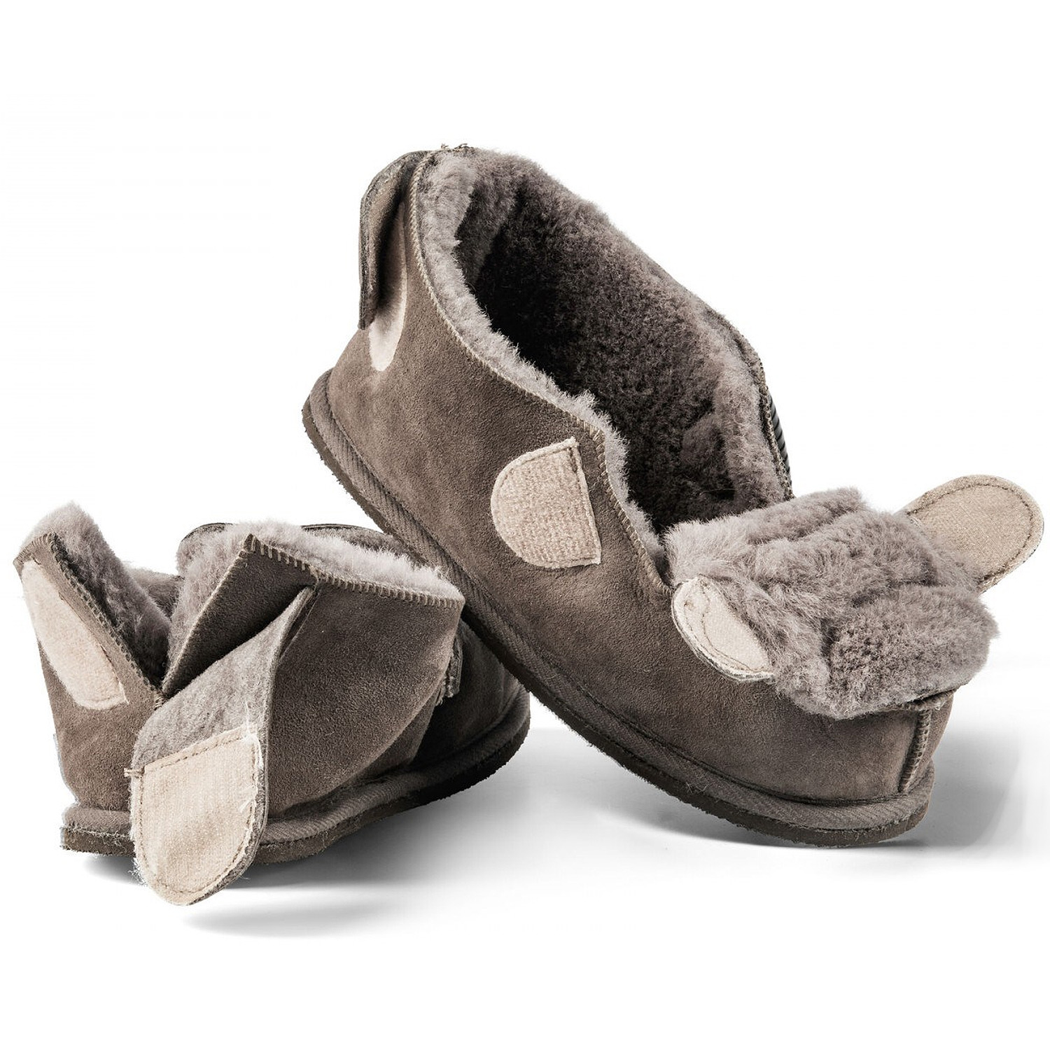 Fellhof - Sanis Vario - Unisex Lammfell-Hausschuhe - Anthrazit – Bild 2