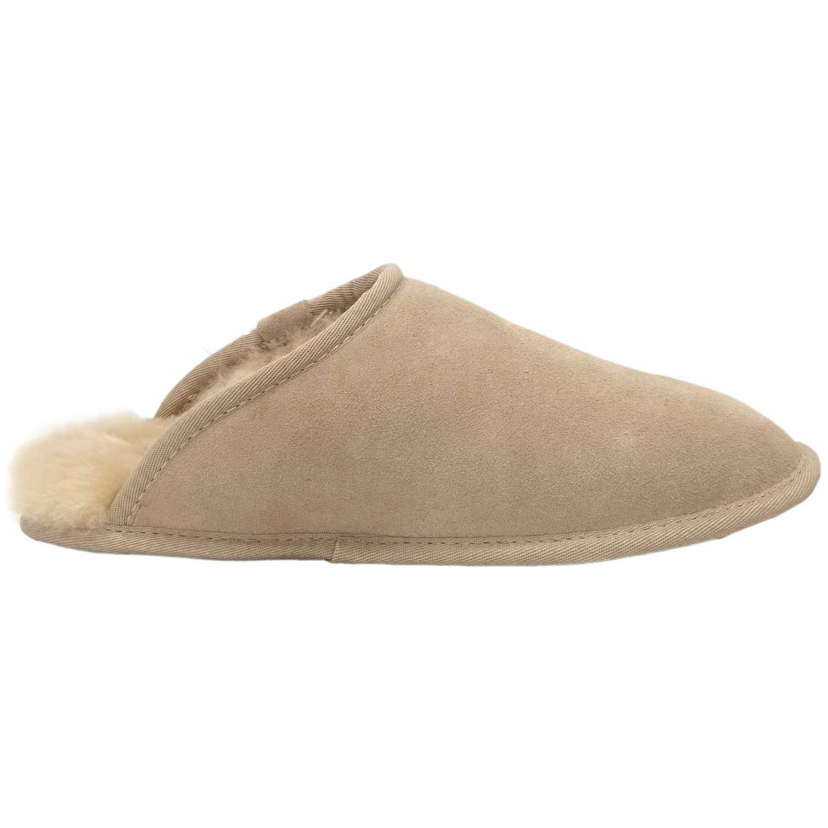 Fellhof - Trendy Alpaka - Unisex Lammfell-Pantoffel - Beige (Sand) – Bild 3