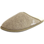 Fellhof - Trendy Filz - Unisex Lammfell-Pantoffel - Beige Melange