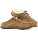 Fellhof - Uniko - Herren Lammfell-Pantoffel mit Gummisohle - Braun