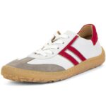 Froddo - Barefoot F-Motion - Kinder Barfußschuhe aus Leder - Weiß/Rot (White/Red)