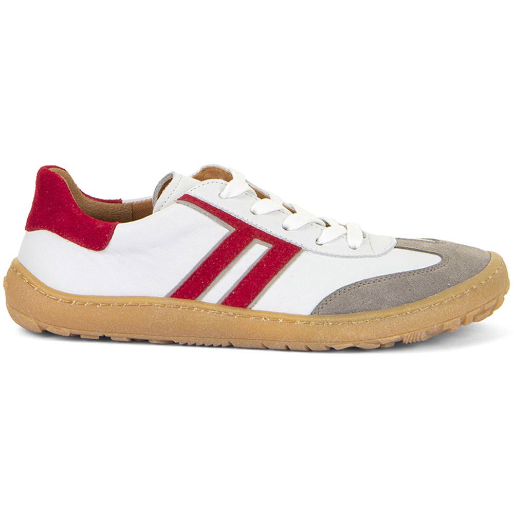 Froddo - Barefoot F-Motion - Kinder Barfußschuhe aus Leder - Weiß/Rot (White/Red) – Bild 2