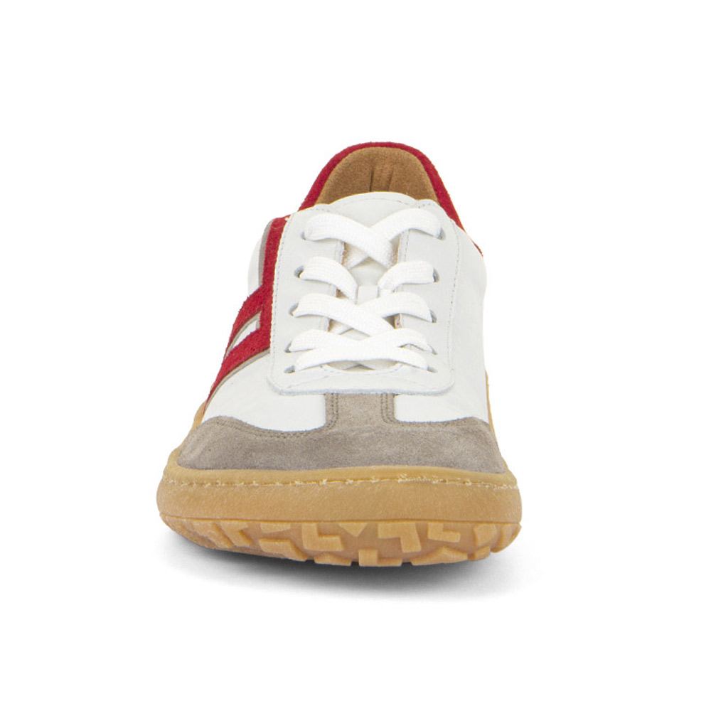 Froddo - Barefoot F-Motion - Kinder Barfußschuhe aus Leder - Weiß/Rot (White/Red) – Bild 4