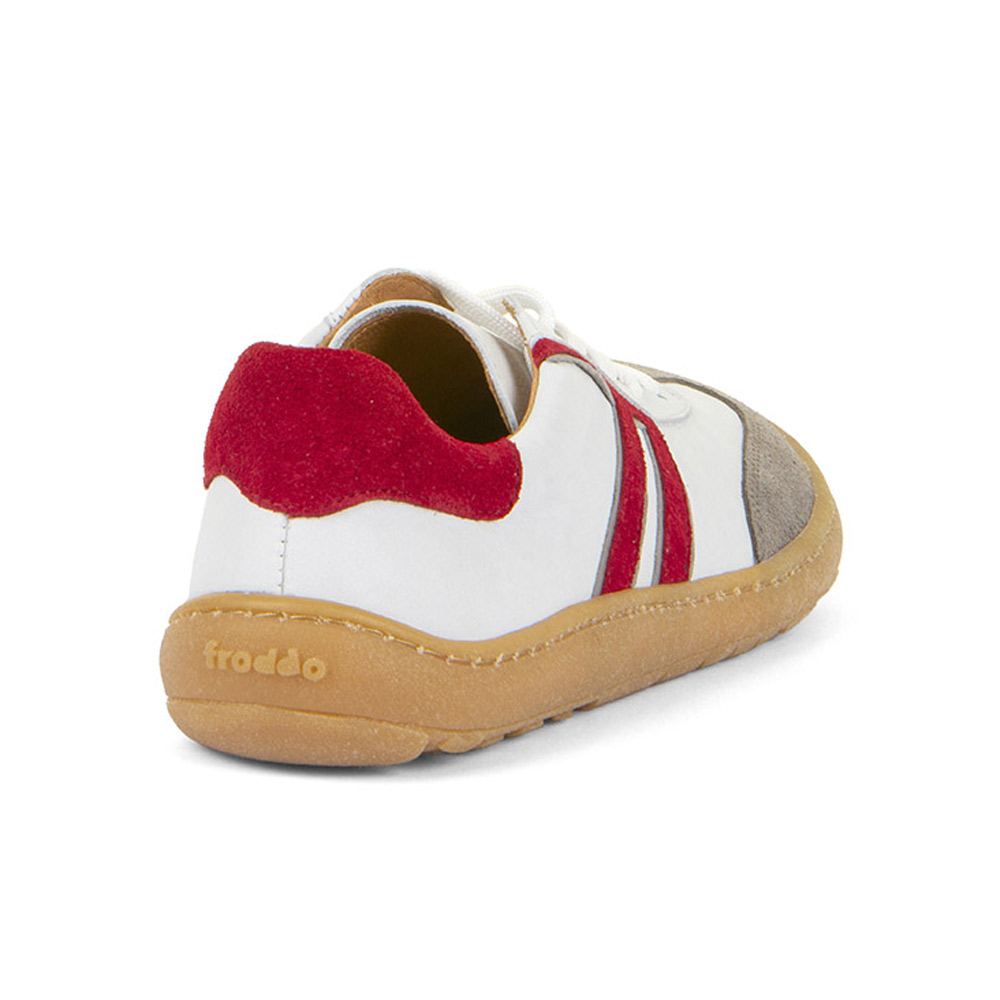 Froddo - Barefoot F-Motion - Kinder Barfußschuhe aus Leder - Weiß/Rot (White/Red) – Bild 5