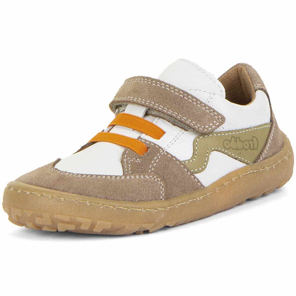 Froddo - Barefoot Splash - Kinder Barfußschuhe aus Leder - Weiß/Hellbraun (White)