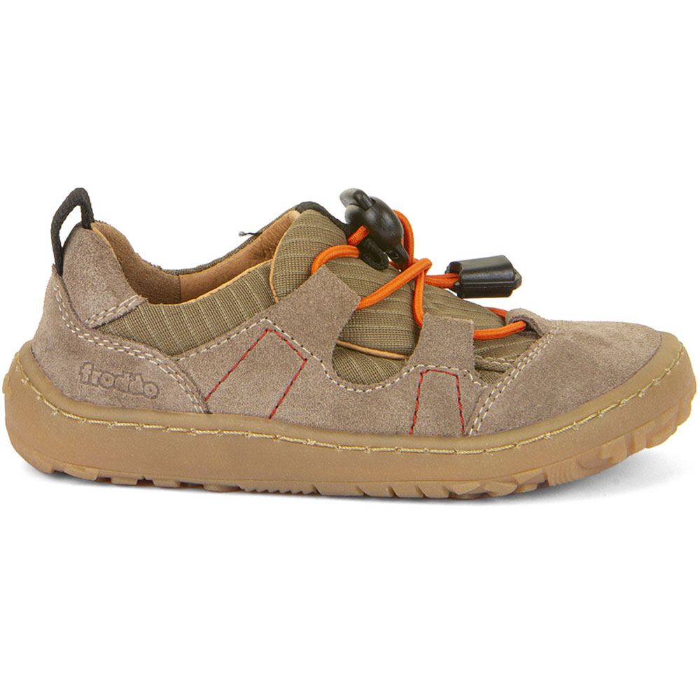 Froddo - Barefoot Trekk - Kinder Barfußschuhe mit Lederfutter - Hellbraun/Olivgrün (Olive) – Bild 2