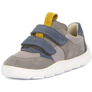 Froddo - Zeru Spring Barefoot - Kinder Barfußschuhe aus Leder - Grau/Blau (Grey+)