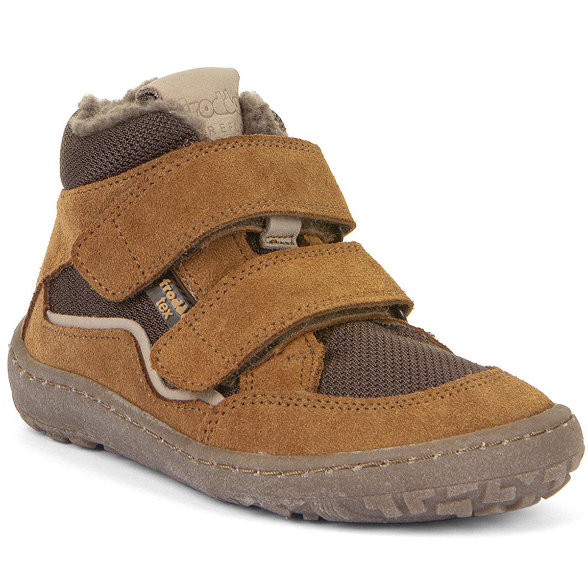 Froddo - FroddoTex Barefoot Wool - Kinder Wasserdichte Barfußschuhe - Braun/Dunkelbraun (Cognac)