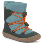 Froddo - FroddoTex Barefoot Track Wool - Kinder Wasserdichte Barfußstiefel mit Wollfutter - Blau/Petroleum