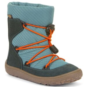 Froddo - FroddoTex Barefoot Track Wool - Kinder Wasserdichte Barfußstiefel mit Wollfutter - Blau/Petroleum