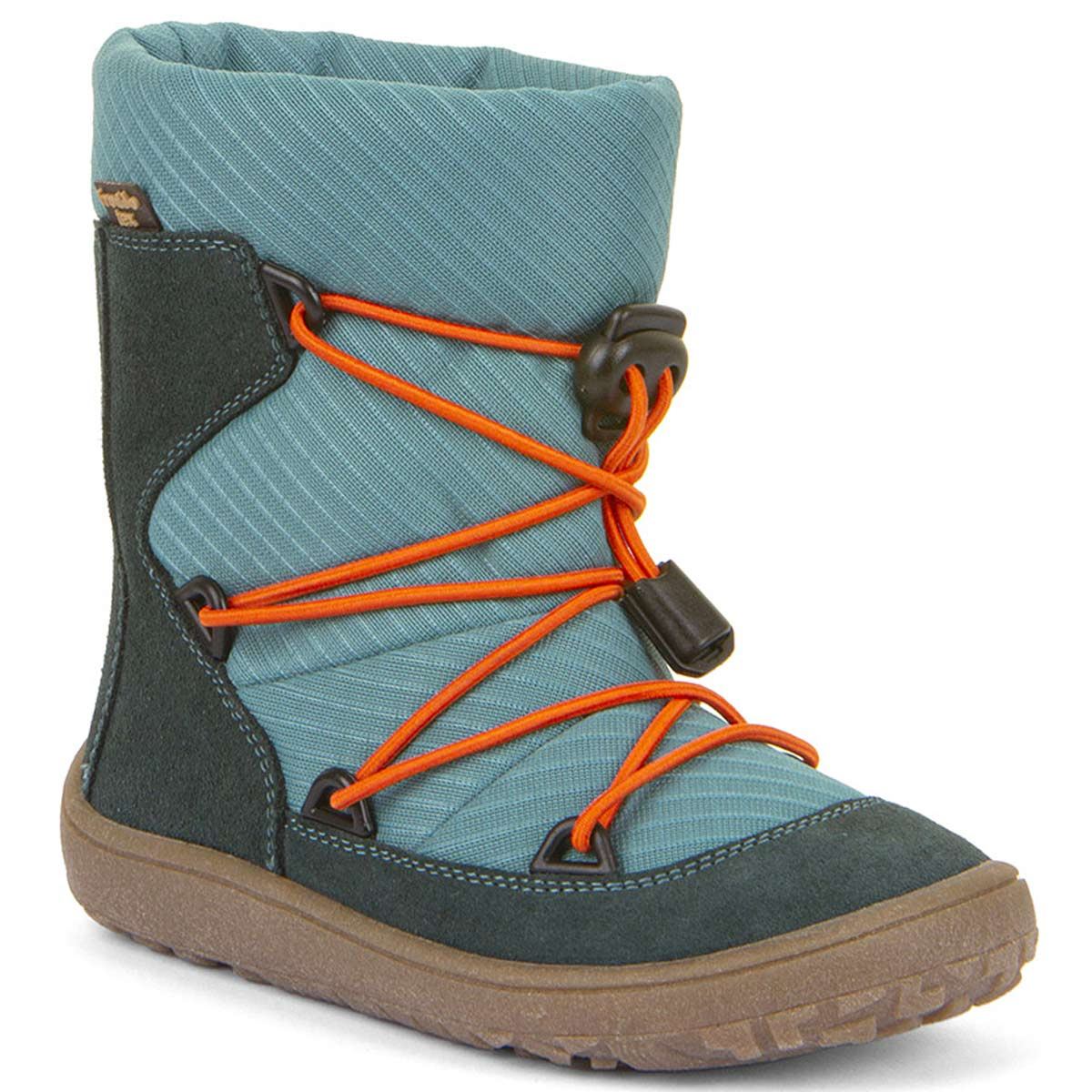 Froddo - FroddoTex Barefoot Track Wool - Kinder Wasserdichte Barfußstiefel mit Wollfutter - Blau/Petroleum