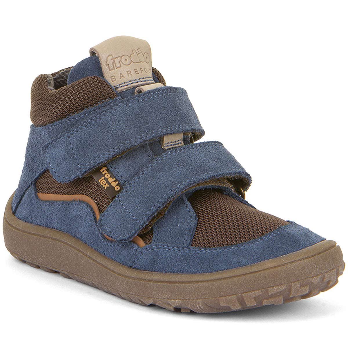 Froddo - FroddoTex Barefoot Autumn - Kinder Wasserdichte Barfußschuhe - Blau/Braun (Denim+)