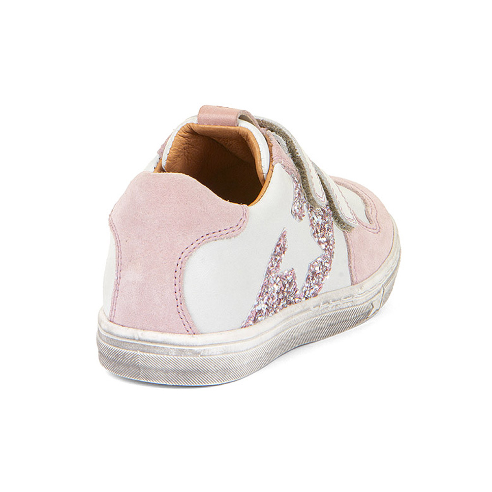 Froddo - Dolby - Mädchen Ledersneaker mit Klettverschluß - Weiß/Rosa (White/Pink) – Bild 4