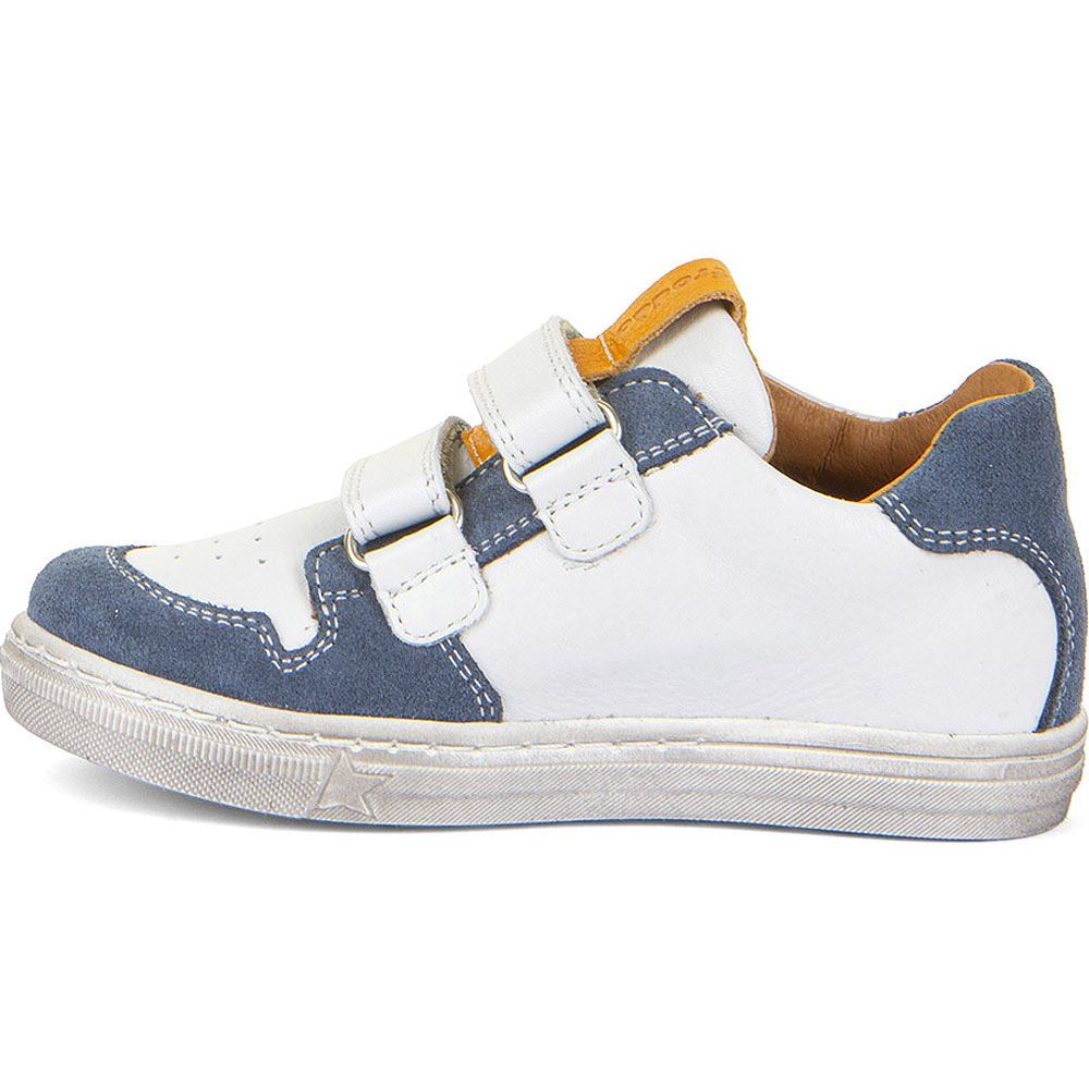 Froddo - Dolvy - Kinder Ledersneaker mit Klettverschluß - Weiß/Blau (White/Denim) – Bild 3