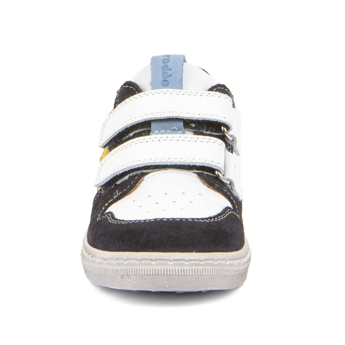 Froddo - Dolvy - Kinder Ledersneaker mit Klettverschluss - Weiß/Dunkelblau (White/Blue) – Bild 5