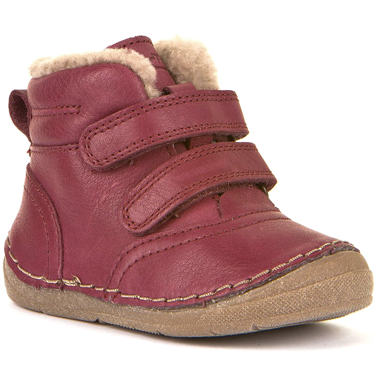 Froddo - Paix Winter - Mädchen Lammfell-Winterstiefel - Weinrot (Bordeaux)