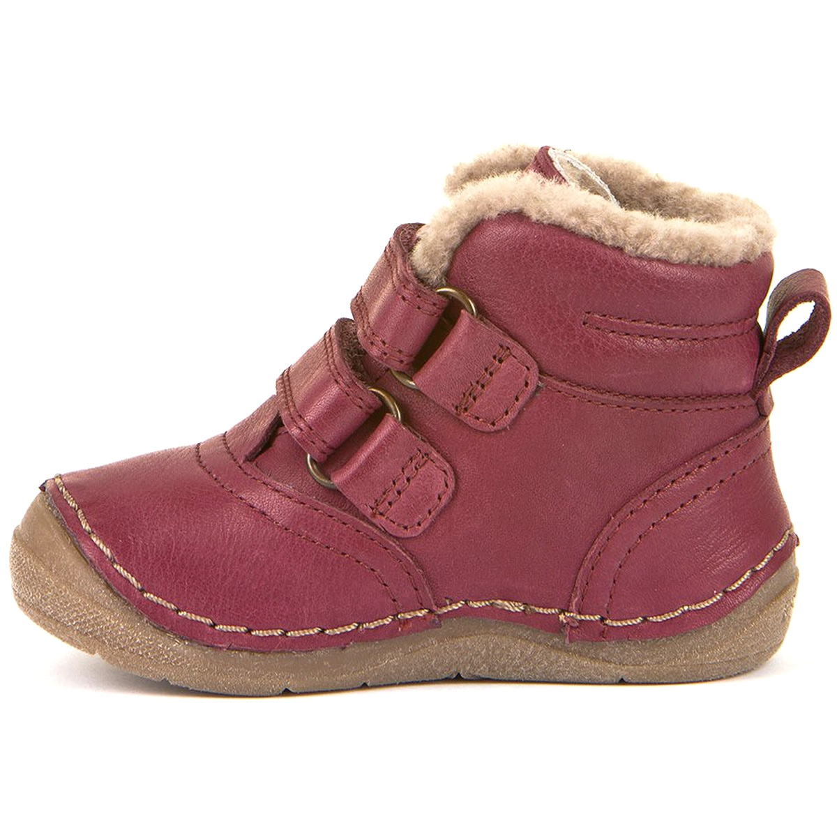 Froddo - Paix Winter - Mädchen Lammfell-Winterstiefel - Weinrot (Bordeaux) – Bild 3
