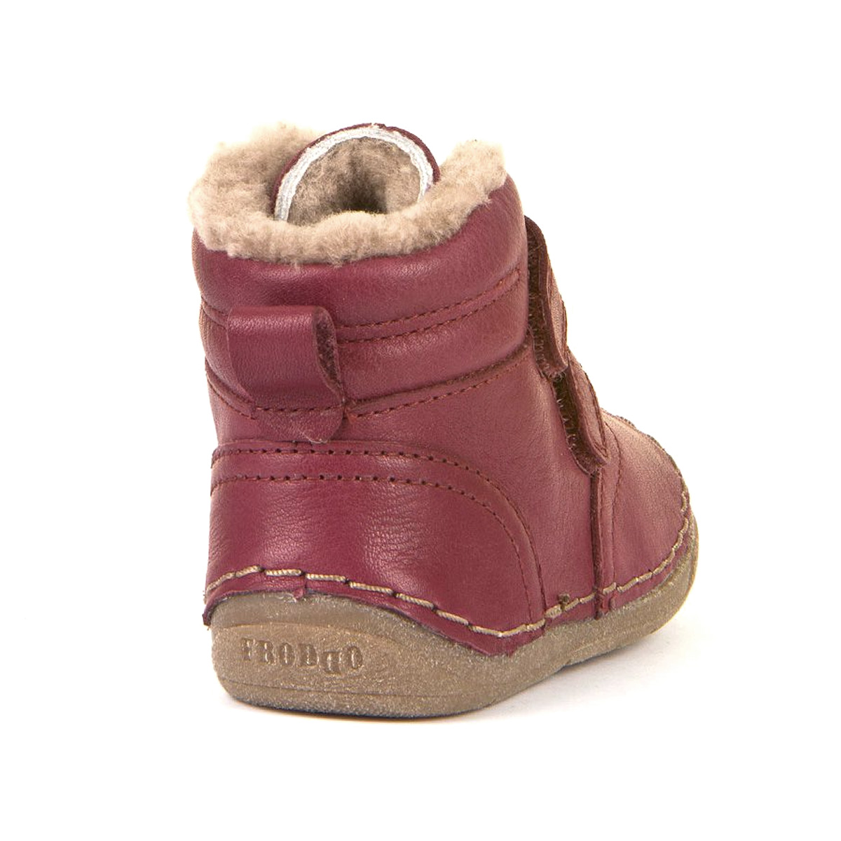Froddo - Paix Winter - Mädchen Lammfell-Winterstiefel - Weinrot (Bordeaux) – Bild 5