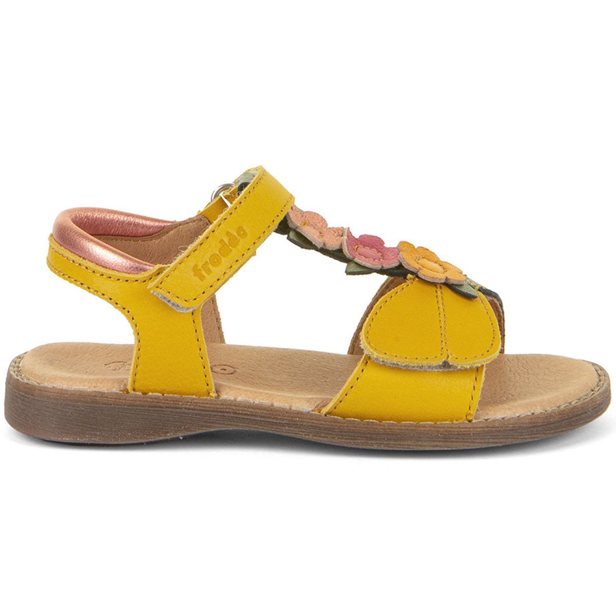 Froddo - Lorine Lola - Mädchen Leder-Sandalen mit Klettverschluss - Gelb (Dark Yellow) – Bild 2