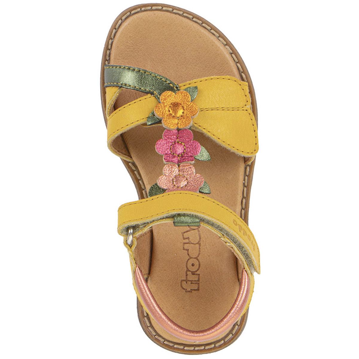 Froddo - Lorine Lola - Mädchen Leder-Sandalen mit Klettverschluss - Gelb (Dark Yellow) – Bild 6
