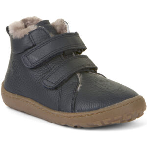 Froddo - Barefoot Winter Furry - Kinder Barfußstiefel - Dunkelblau (Blue)