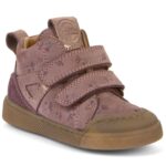 Froddo - Rosario High Top - Mädchen Lederschuhe mit Klettverschluss - Rosa (Flowers)