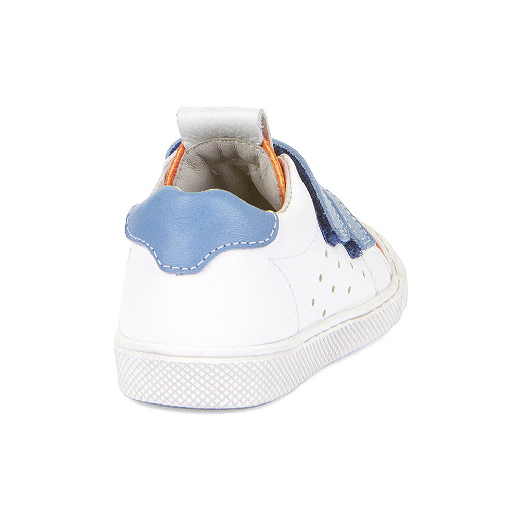 Froddo - Rosario - Kleinkinder Leder-Halbschuhe mit Klettverschluß - Weiß/Orange (White/Orange) – Bild 3