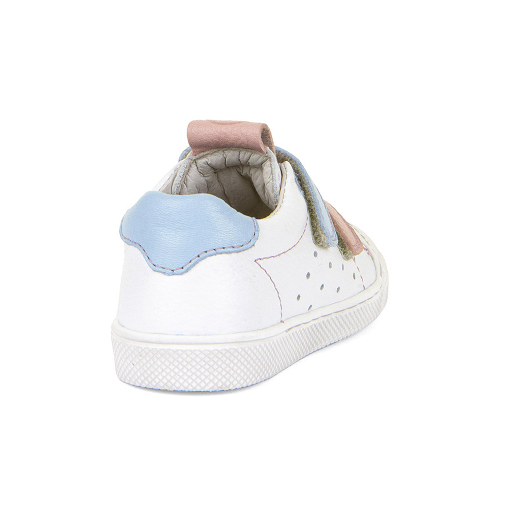 Froddo - Rosario - Mädchen Leder-Halbschuhe mit Klettverschluß - Weiß/Rosa/Hellblau (White/Blue) – Bild 5