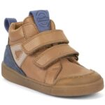 Froddo - Rosario High Top - Kinder Lederschuhe mit Klettverschluss - Braun (Cognac)