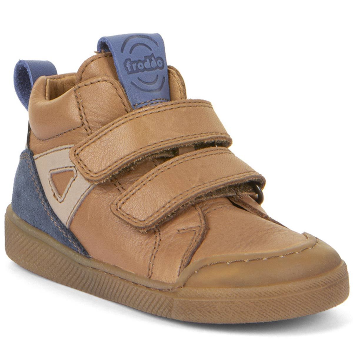 Froddo - Rosario High Top - Kinder Lederschuhe mit Klettverschluss - Braun (Cognac)