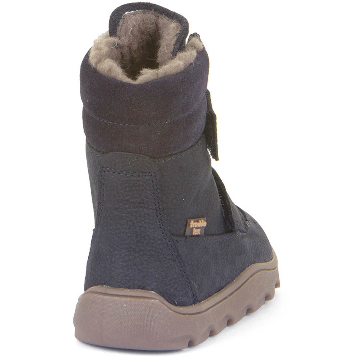 Froddo - FroddoTex Zeru Winter Barefoot - Mädchen Wasserdichte Barfuß-Klettstiefel - Dunkelblau (Dark Blue) – Bild 3