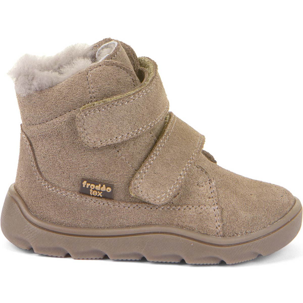 Froddo - FroddoTex Zeru Boot Furry Barefoot - Kinder Barfußstiefel mit Lammfellfutter - Beige – Bild 2
