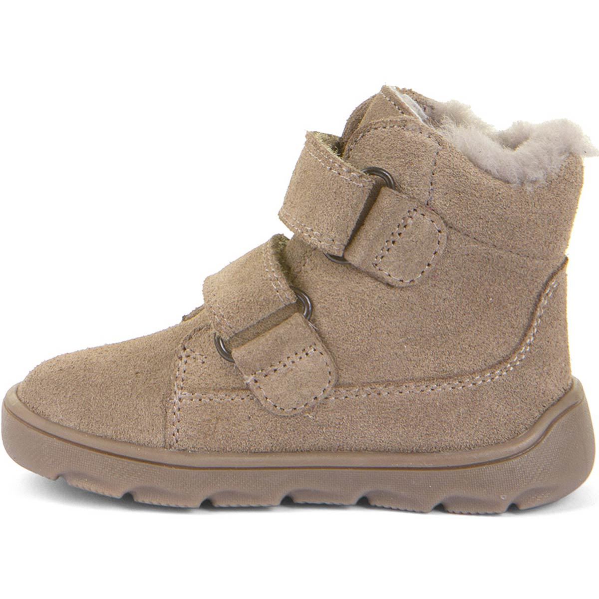 Froddo - FroddoTex Zeru Boot Furry Barefoot - Kinder Barfußstiefel mit Lammfellfutter - Beige – Bild 3