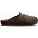 Genuins - Helsinki Monochrome - Unisex Pantoffel aus recyceltem Filz - Dunkelbraun (Brown)