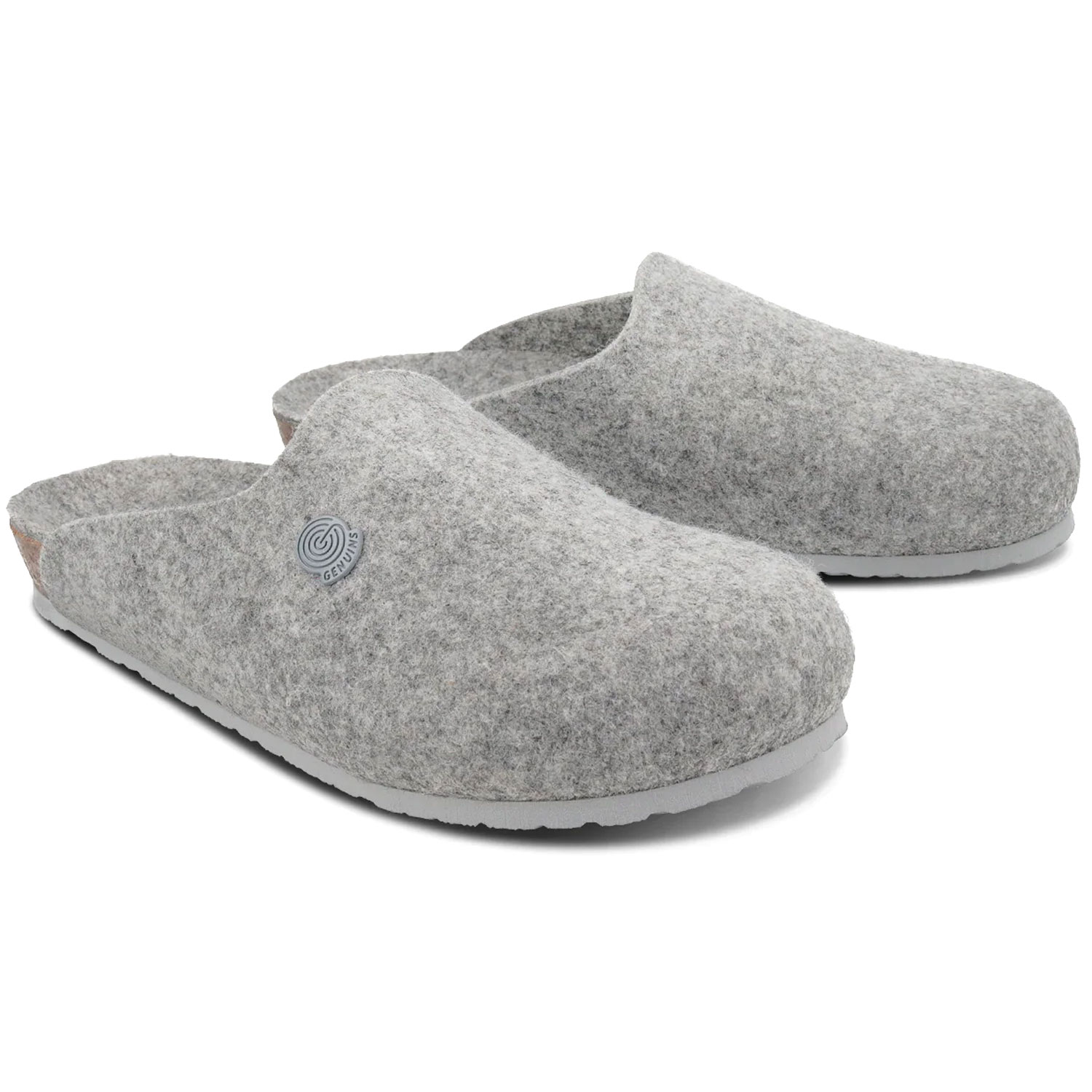 Genuins - Helsinki Monochrome - Unisex Pantoffel aus recyceltem Filz - Grau (Gray) – Bild 2