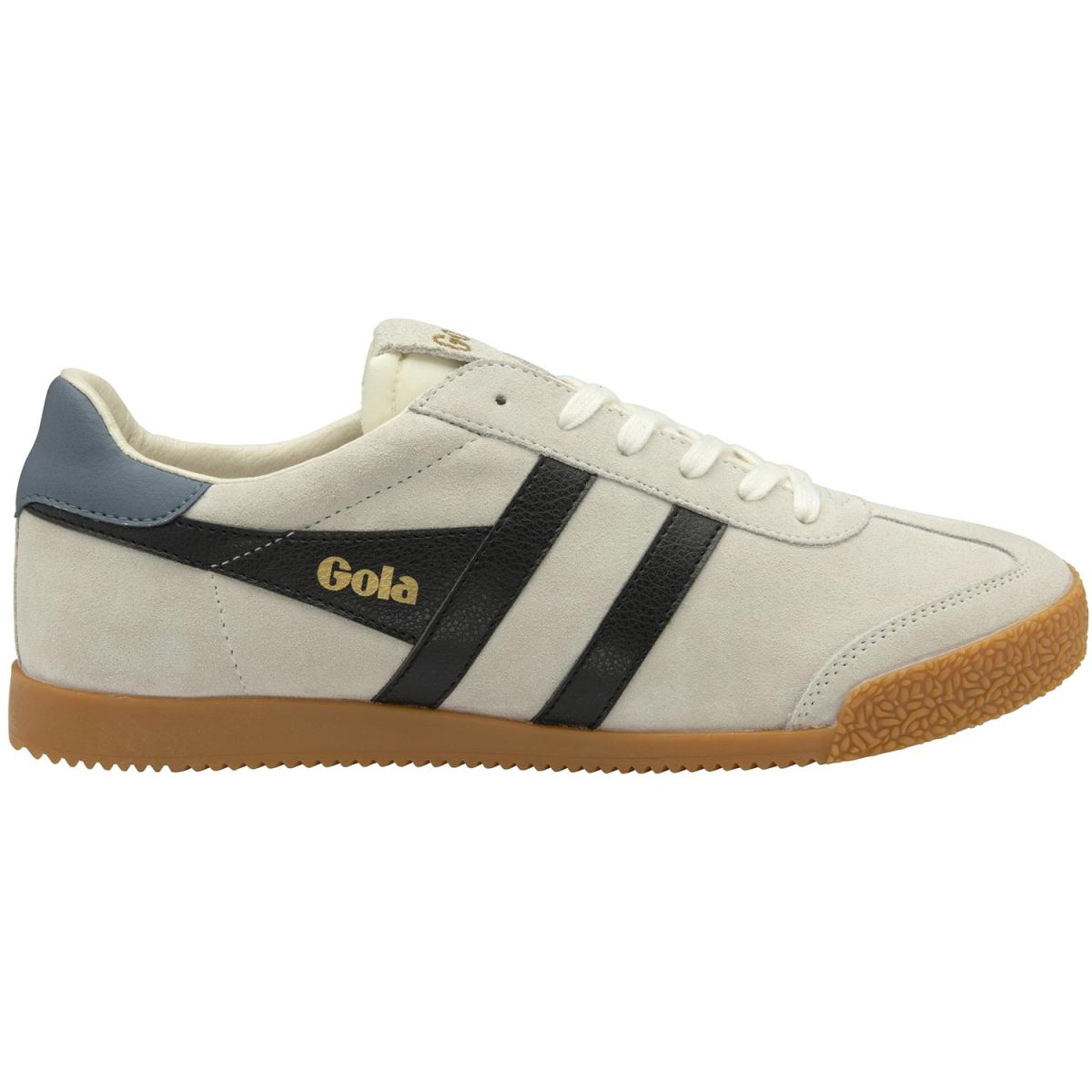 Gola - Elan - Herren Klassische Sneaker aus Veloursleder - Off White/Black/Moonlight