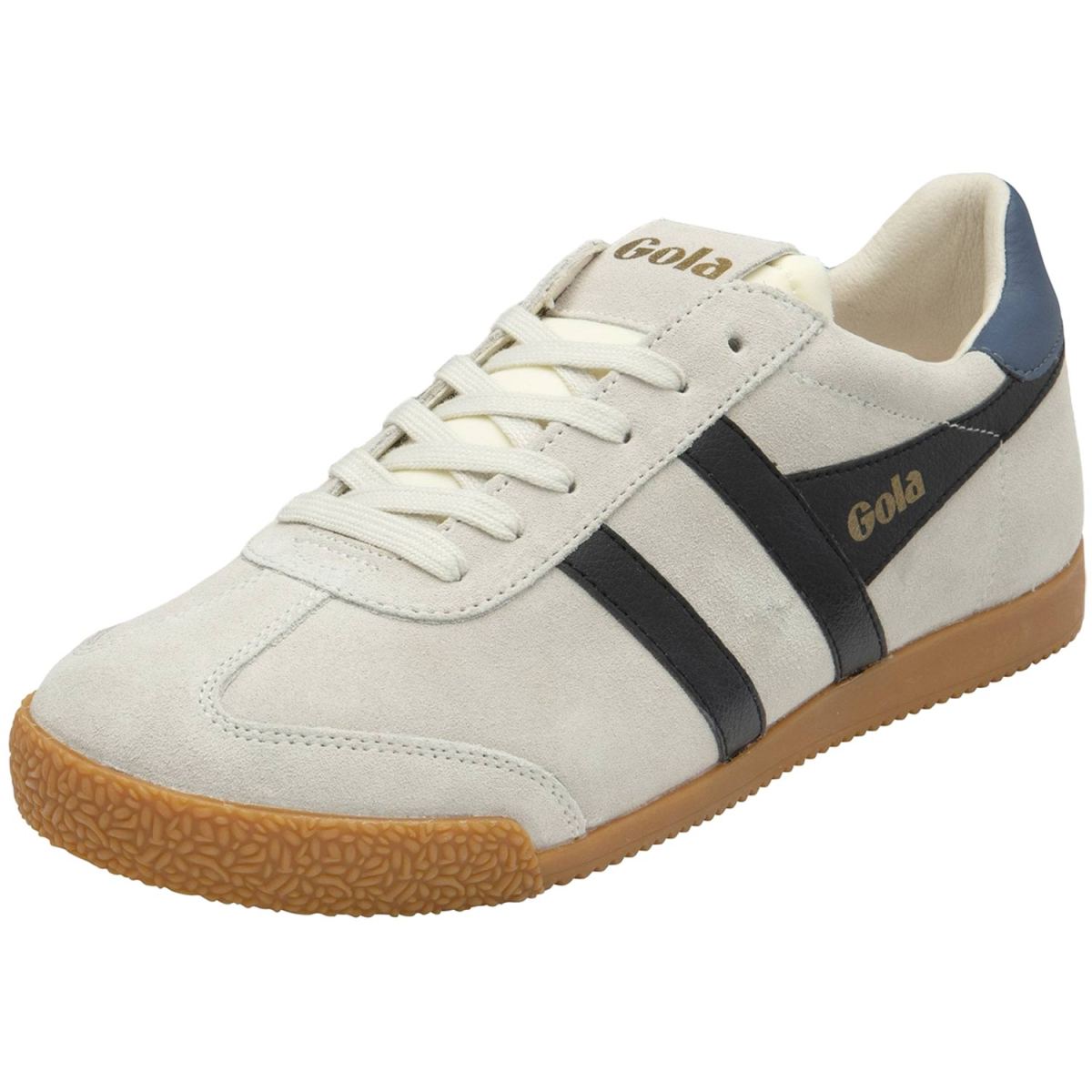 Gola - Elan - Herren Klassische Sneaker aus Veloursleder - Off White/Black/Moonlight – Bild 2