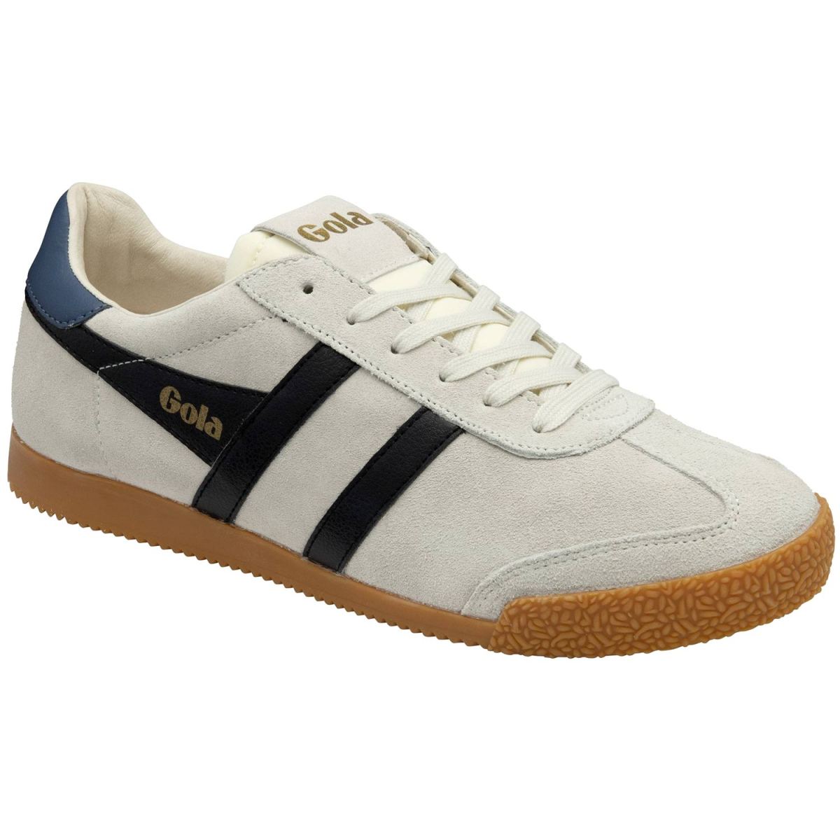 Gola - Elan - Herren Klassische Sneaker aus Veloursleder - Off White/Black/Moonlight – Bild 3
