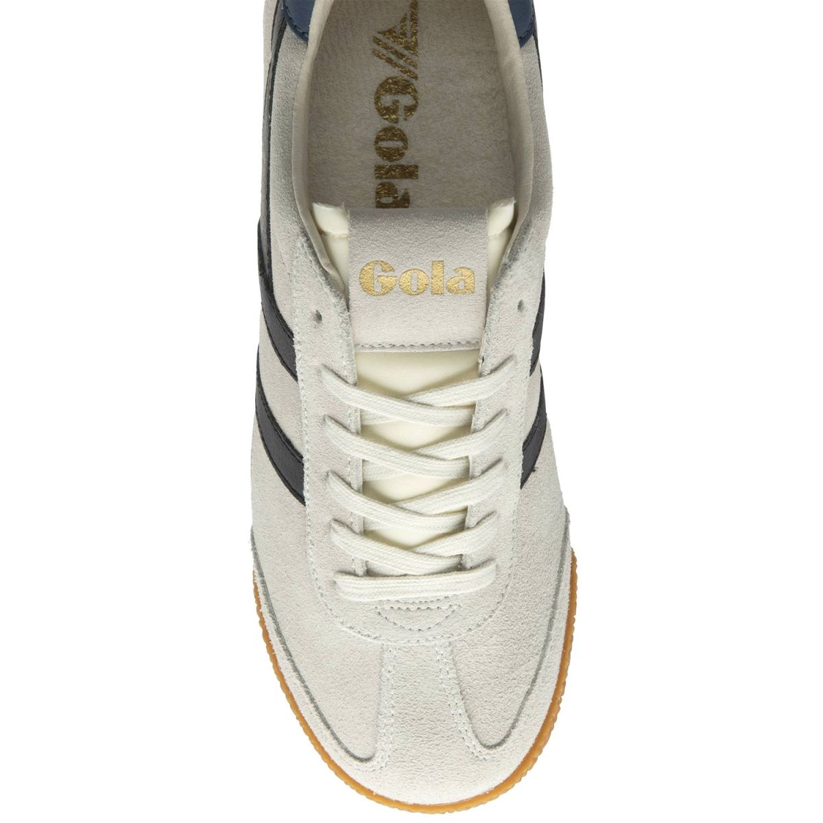 Gola - Elan - Herren Klassische Sneaker aus Veloursleder - Off White/Black/Moonlight – Bild 6