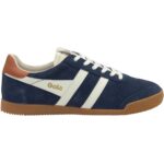 Gola - Elan - Herren Klassische Sneaker aus Veloursleder - Navy/Off White/Moody Orange