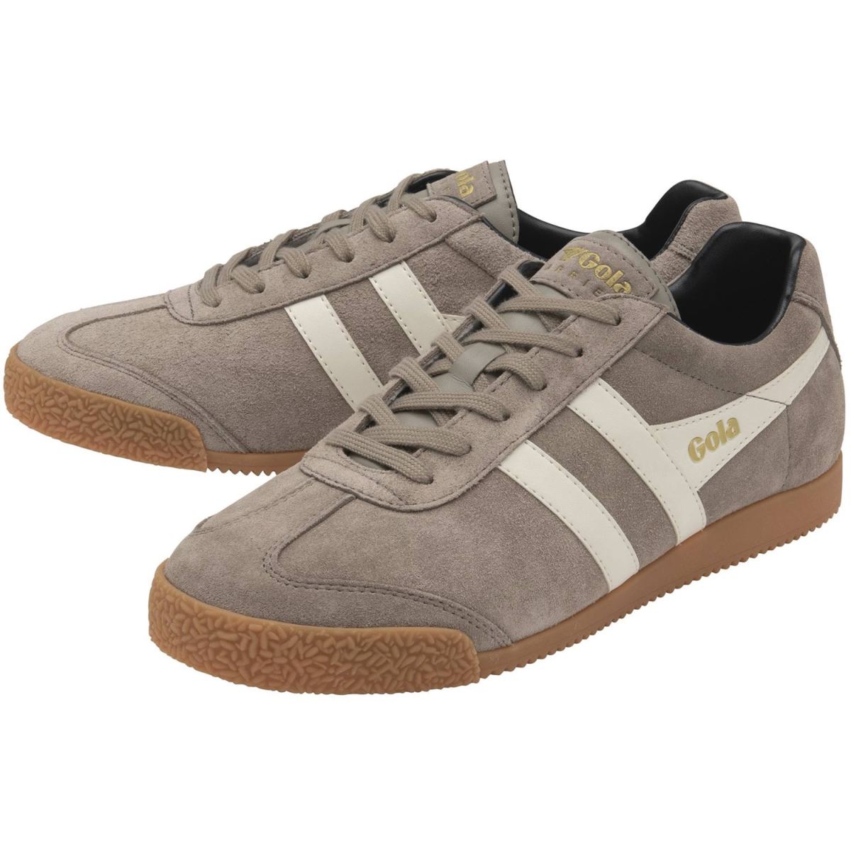 Gola - Harrier Suede - Herren Klassische Sneaker aus Veloursleder - Grau (Rhino/Off White/Navy) – Bild 2